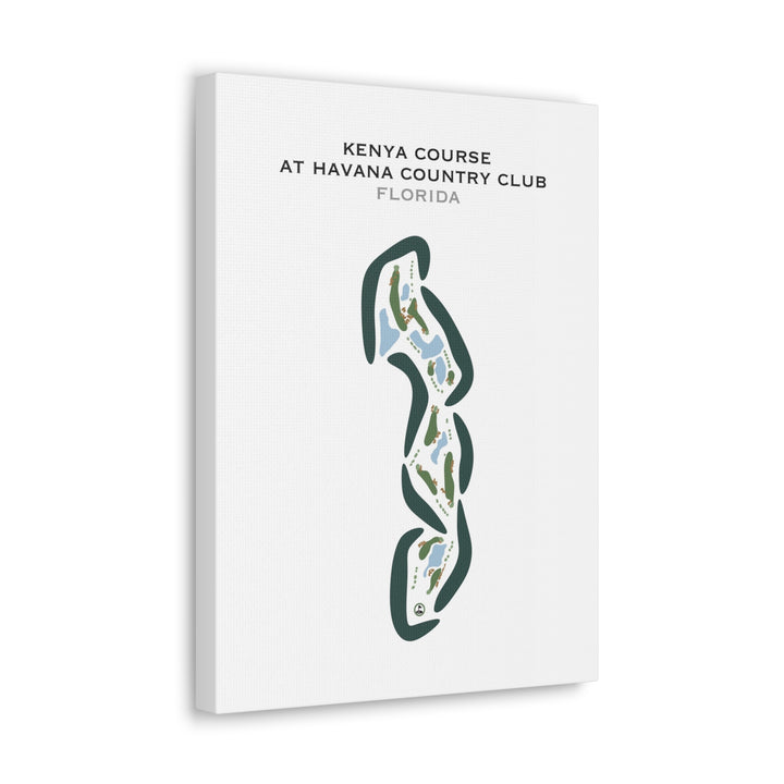 Kenya Course at Havana Country Club, Florida - Printed Golf Courses