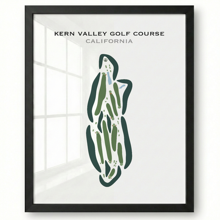 Kern Valley Golf Course, California - Printed Golf Courses