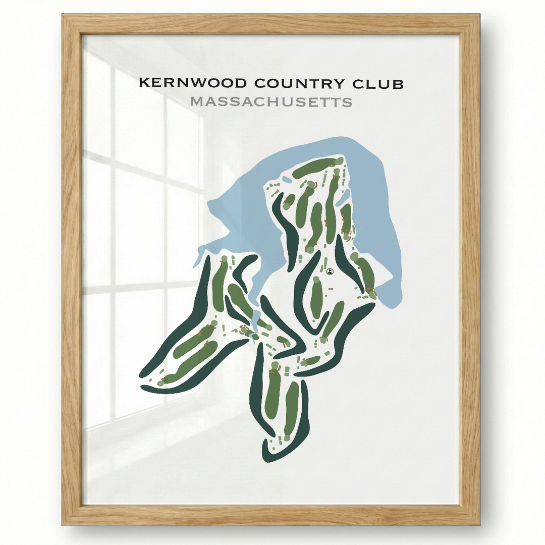 Kernwood Country Club, Massachusetts - Printed Golf Courses
