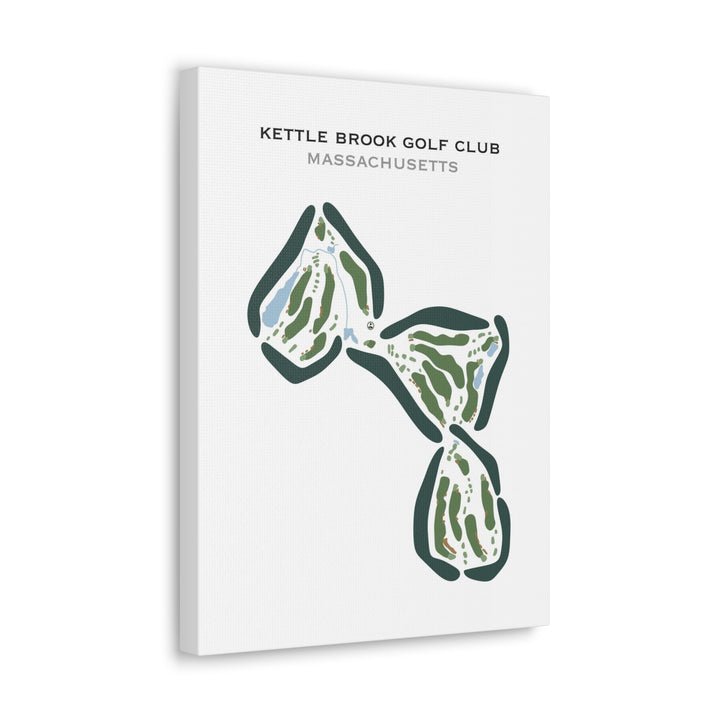 Kettle Brook Golf Club, Massachusetts - Printed Golf Courses