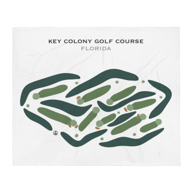 Key Colony Golf Course, Florida - Printed Golf Courses
