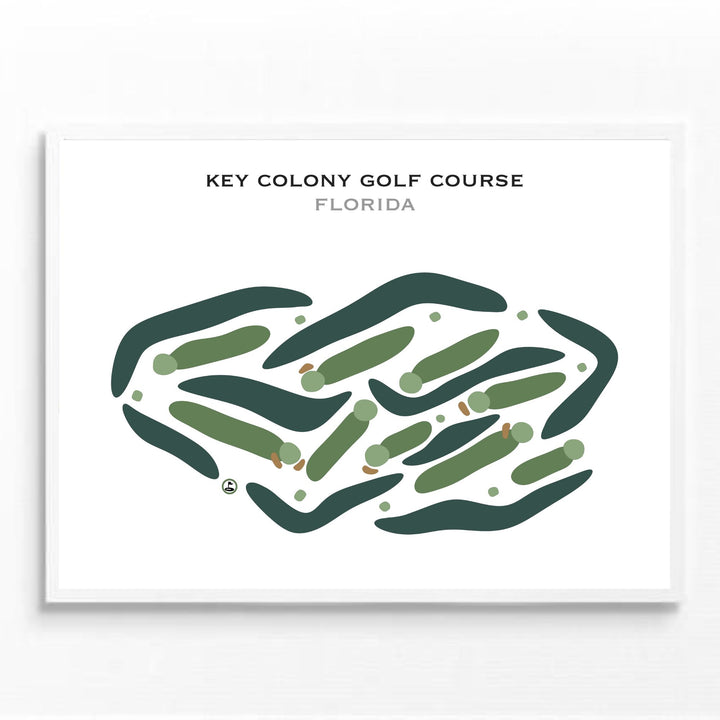 Key Colony Golf Course, Florida - Printed Golf Courses