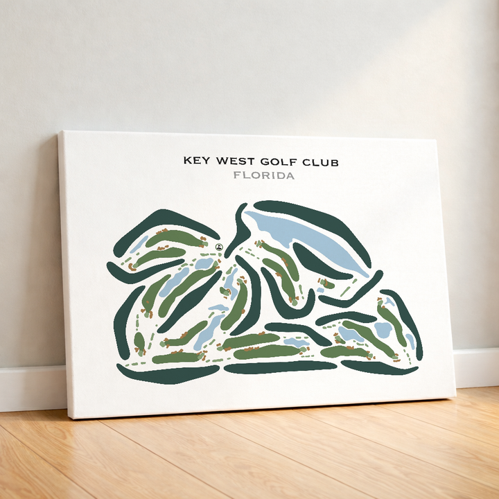 Key West Golf Club, Florida - Printed Golf Courses