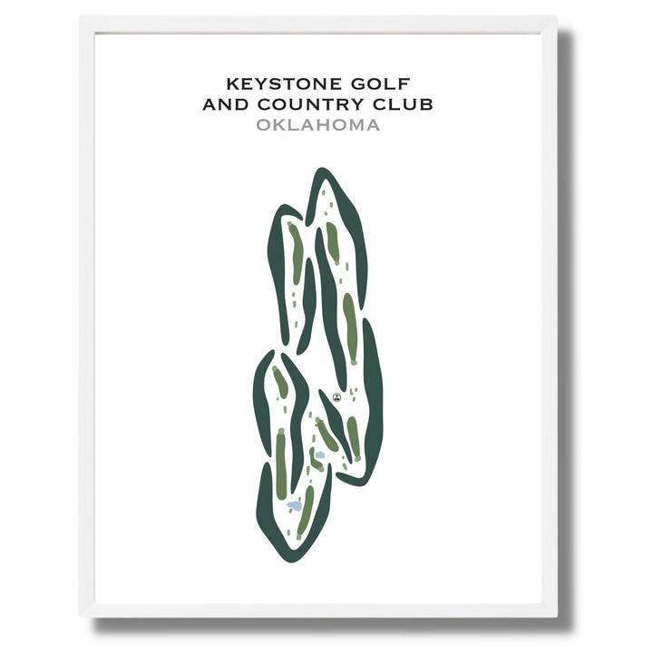 Keystone Golf & Country Club, Oklahoma - Printed Golf Courses