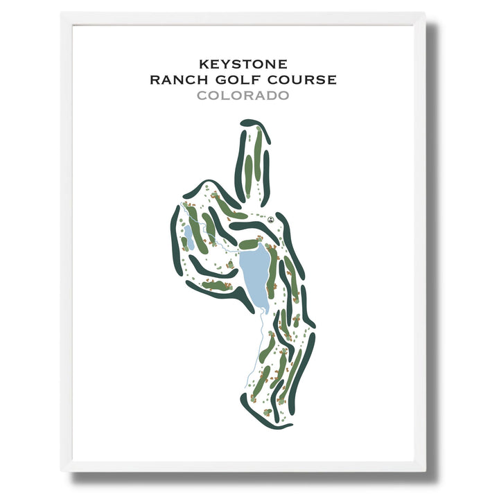 Keystone Ranch Golf Course, Colorado - Printed Golf Course