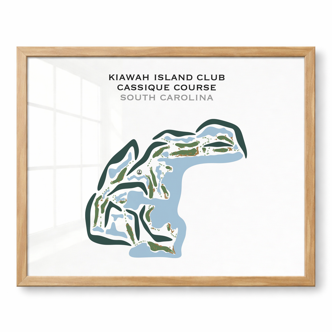 Kiawah Island Club - Cassique Course, South Carolina - Printed Golf Courses