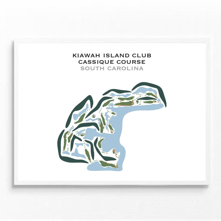 Kiawah Island Club - Cassique Course, South Carolina - Printed Golf Courses