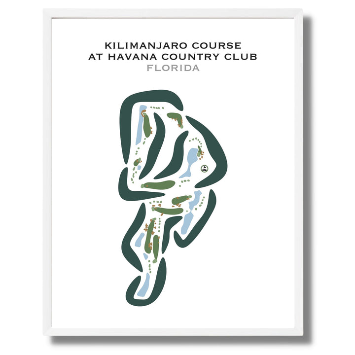 Kilimanjaro Course at Havana Country Club, Florida - Printed Golf Courses