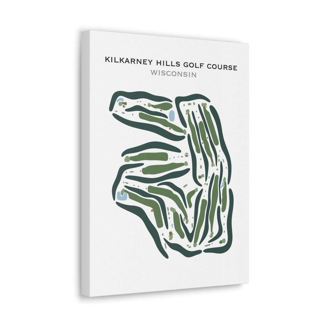 Kilkarney Hills Golf Course, Wisconsin - Printed Golf Courses