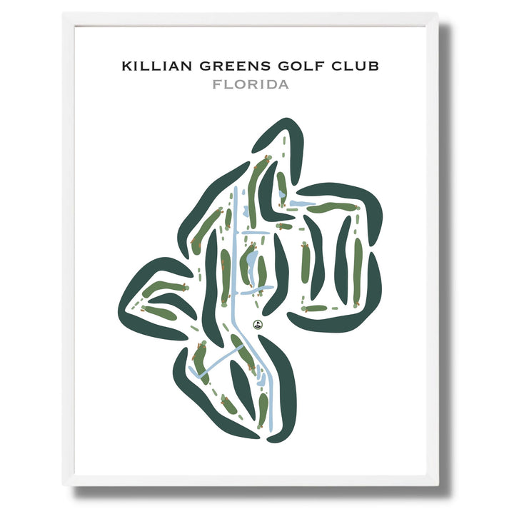 Killian Greens Golf Club, Florida - Printed Golf Courses