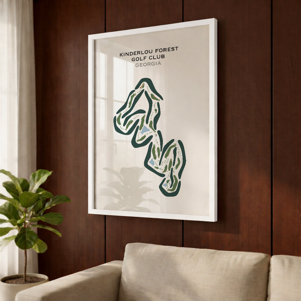 Kinderlou Forest Golf Club, Georgia - Printed Golf Courses