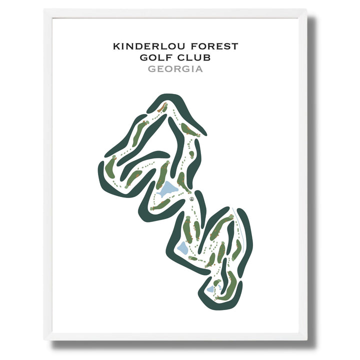 Kinderlou Forest Golf Club, Georgia - Printed Golf Courses