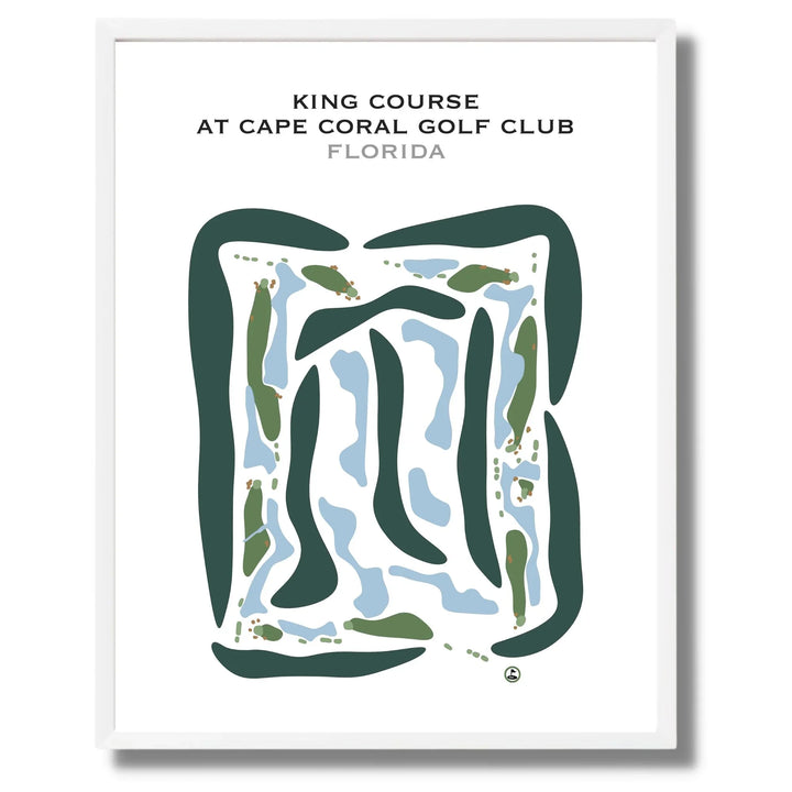King Course at Cape Royal Golf Club, Florida - Printed Golf Courses