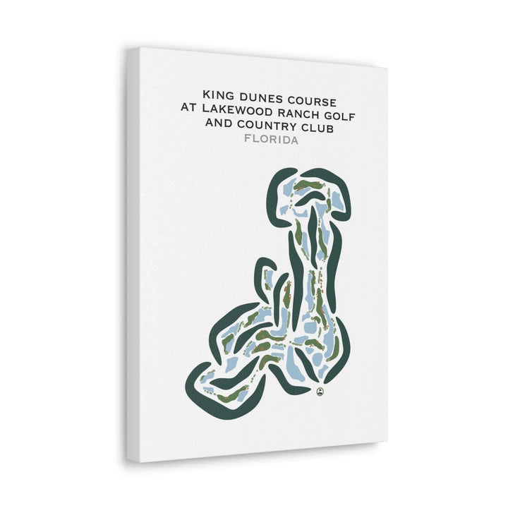King Dunes Course at Lakewood Ranch Golf & Country Club, Florida - Printed Golf Courses