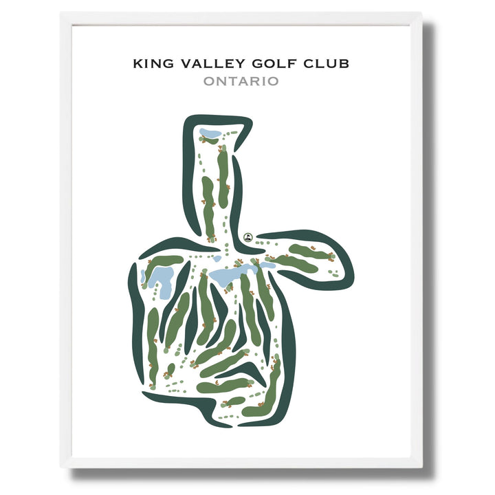 King Valley Golf Club, Ontario, Canada - Printed Golf Courses