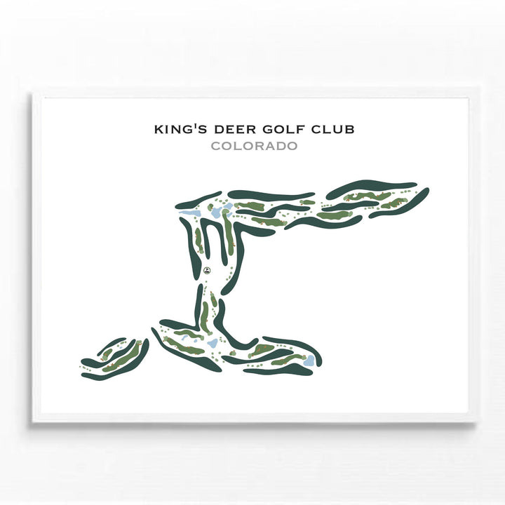 King's Deer Golf Club, Colorado - Printed Golf Course