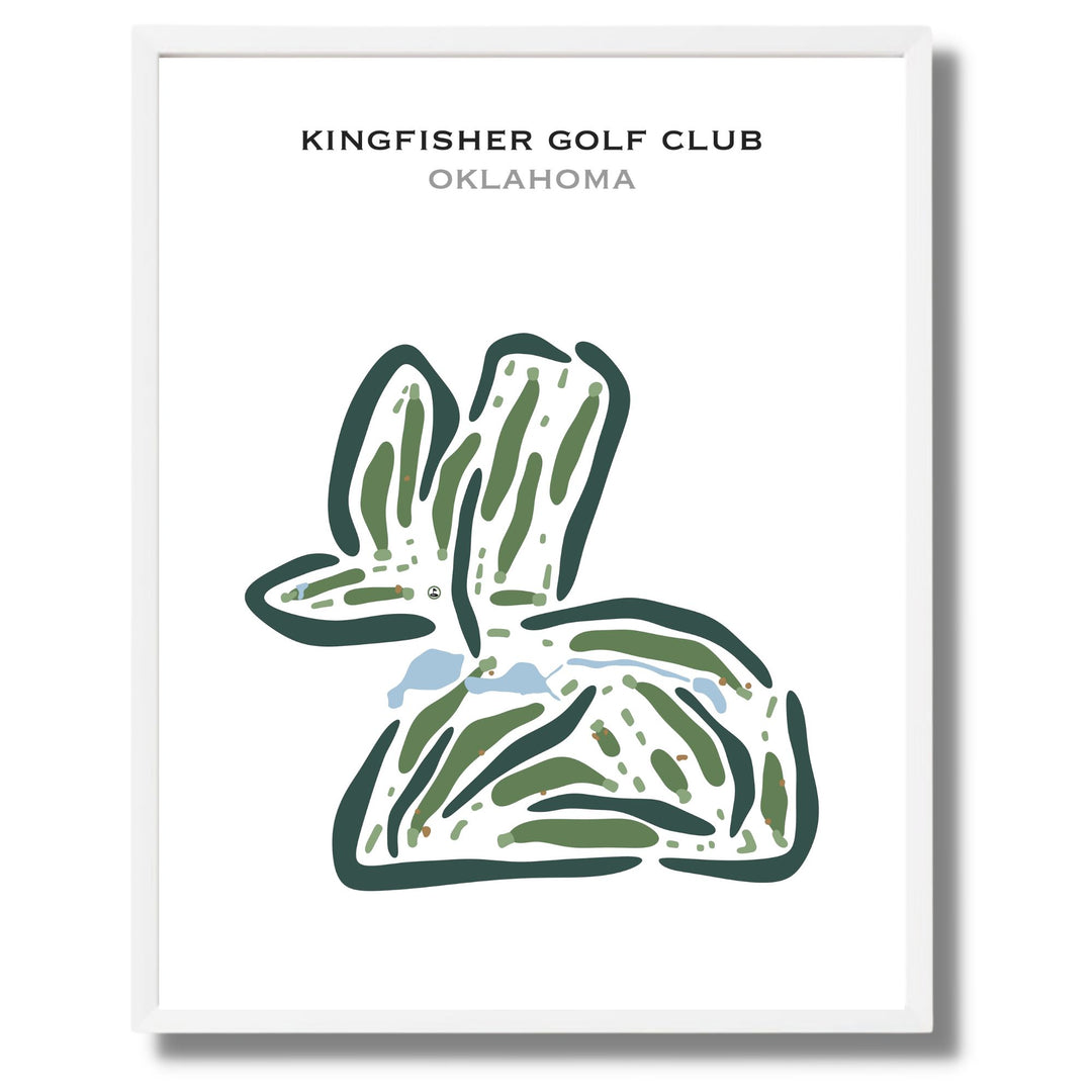 Kingfisher Golf Club, Oklahoma - Printed Golf Courses