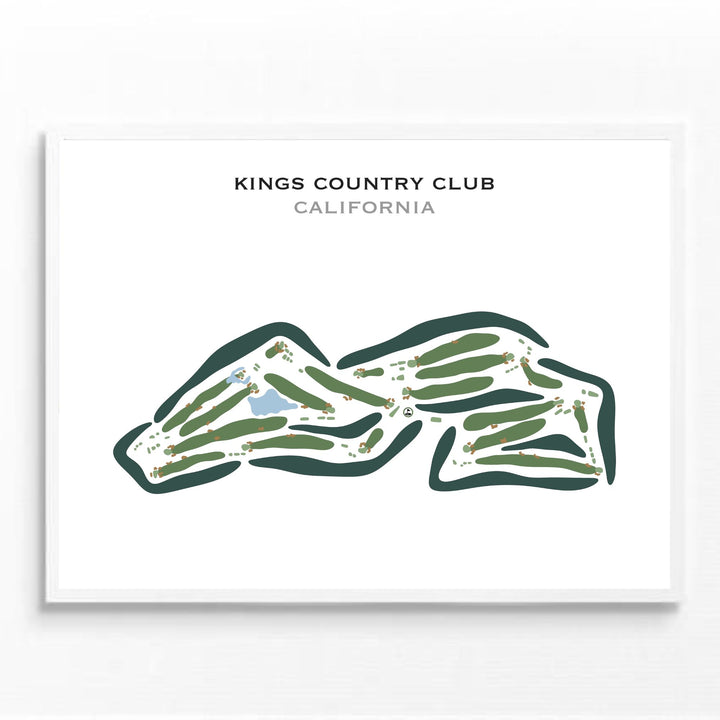 Kings Country Club, California - Printed Golf Courses