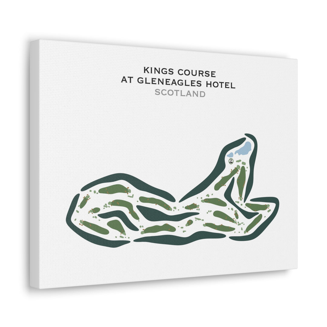 The King's Course at Gleneagles Hotel, Scotland - Printed Golf Courses