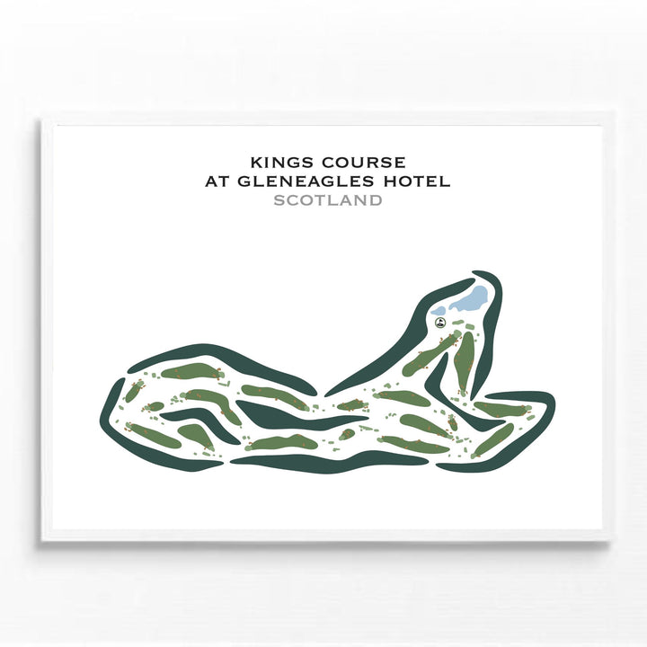 The King's Course at Gleneagles Hotel, Scotland - Printed Golf Courses