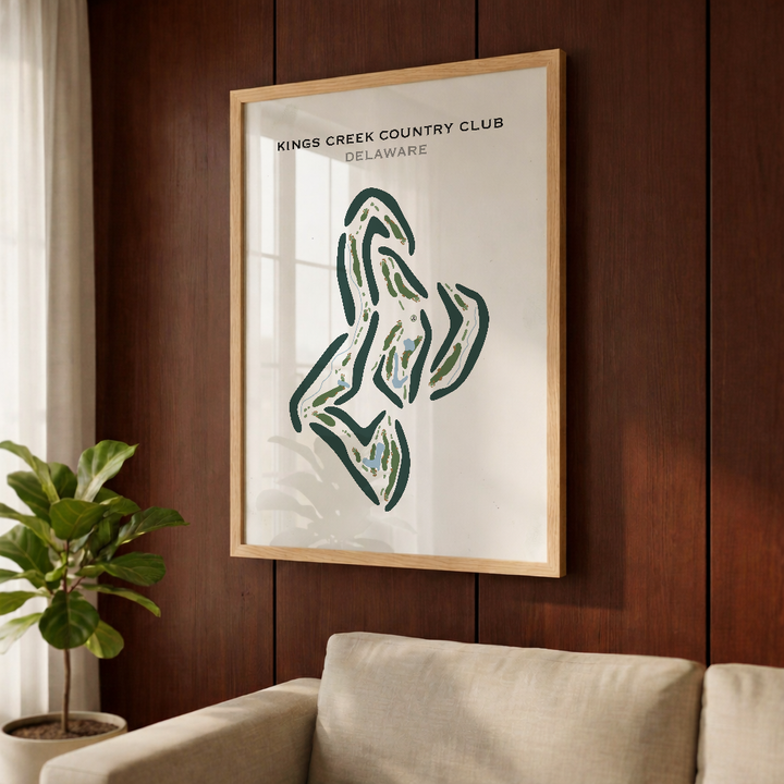Kings Creek Country Club, Delaware - Printed Golf Courses