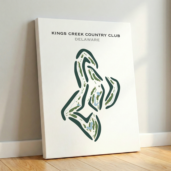 Kings Creek Country Club, Delaware - Printed Golf Courses