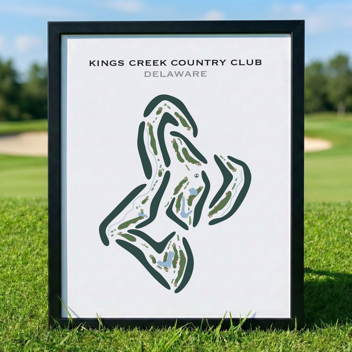 Kings Creek Country Club, Delaware - Printed Golf Courses