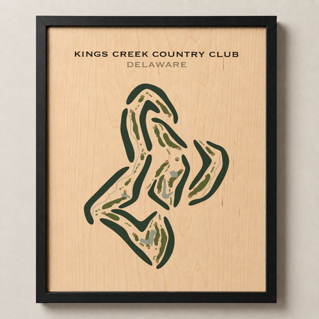 Kings Creek Country Club, Delaware - Printed Golf Courses