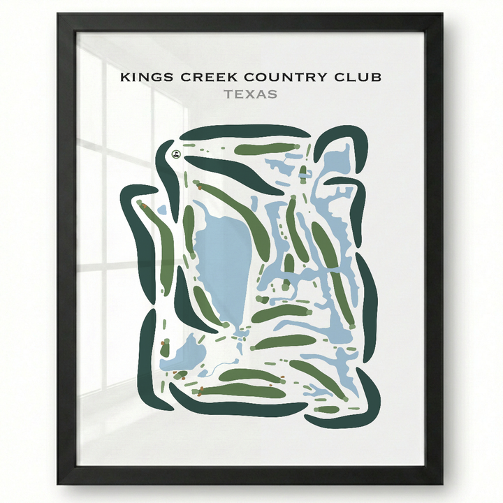 Kings Creek Country Club, Texas - Printed Golf Courses