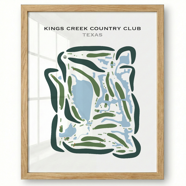Kings Creek Country Club, Texas - Printed Golf Courses