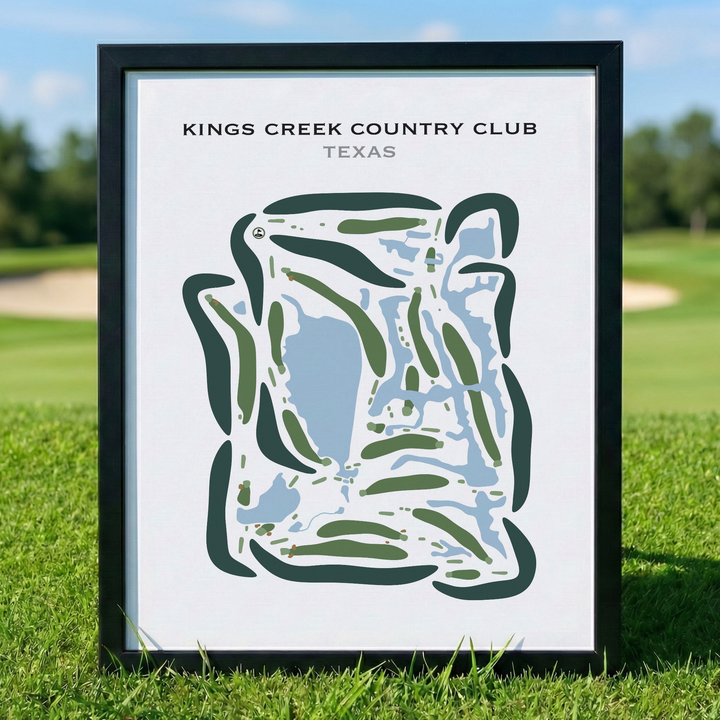Kings Creek Country Club, Texas - Printed Golf Courses