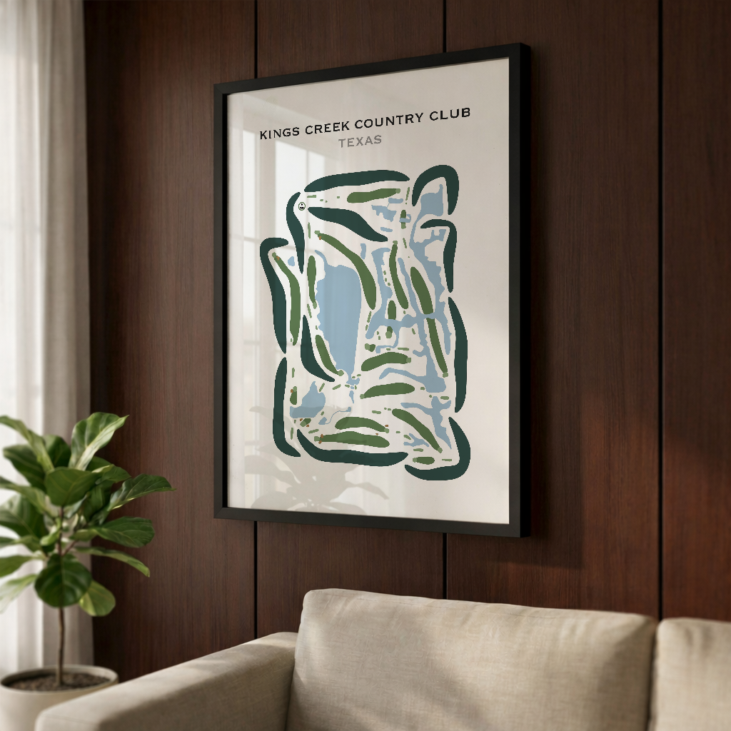 Kings Creek Country Club, Texas - Printed Golf Courses