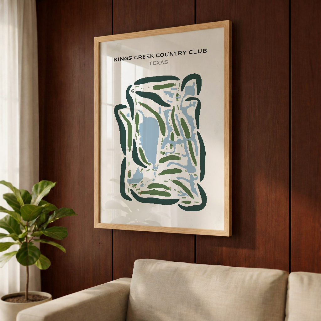 Kings Creek Country Club, Texas - Printed Golf Courses