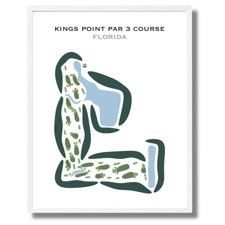 Kings Point Par 3 Course, Florida - Printed Golf Courses