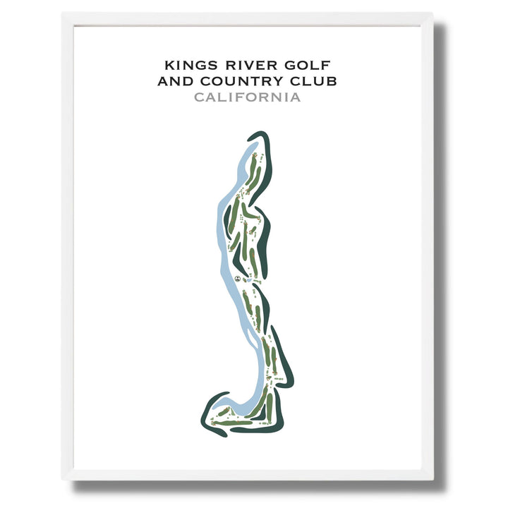 Kings River Golf & Country Club, California - Printed Golf Courses