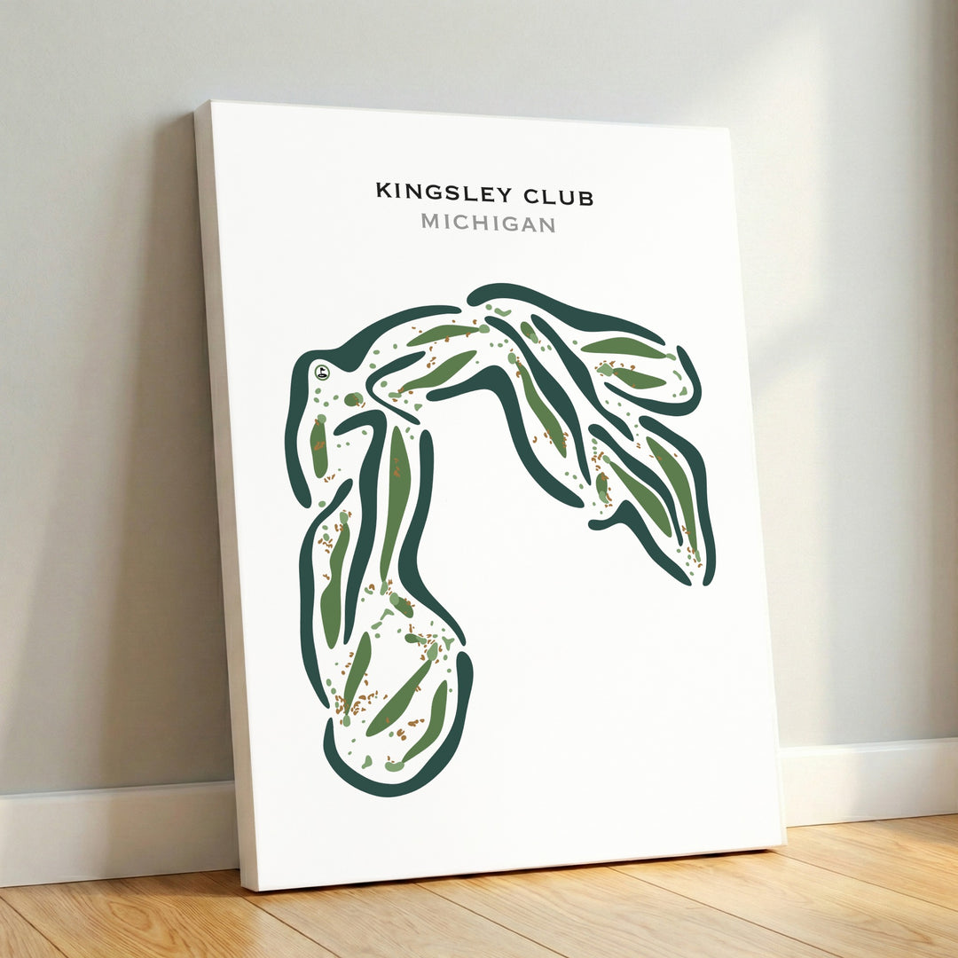 Kingsley Club, Michigan - Printed Golf Courses