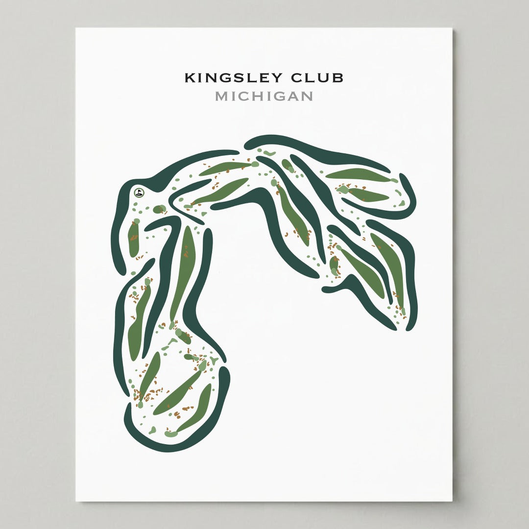 Kingsley Club, Michigan - Printed Golf Courses