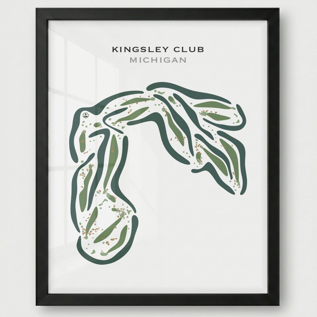 Kingsley Club, Michigan - Printed Golf Courses