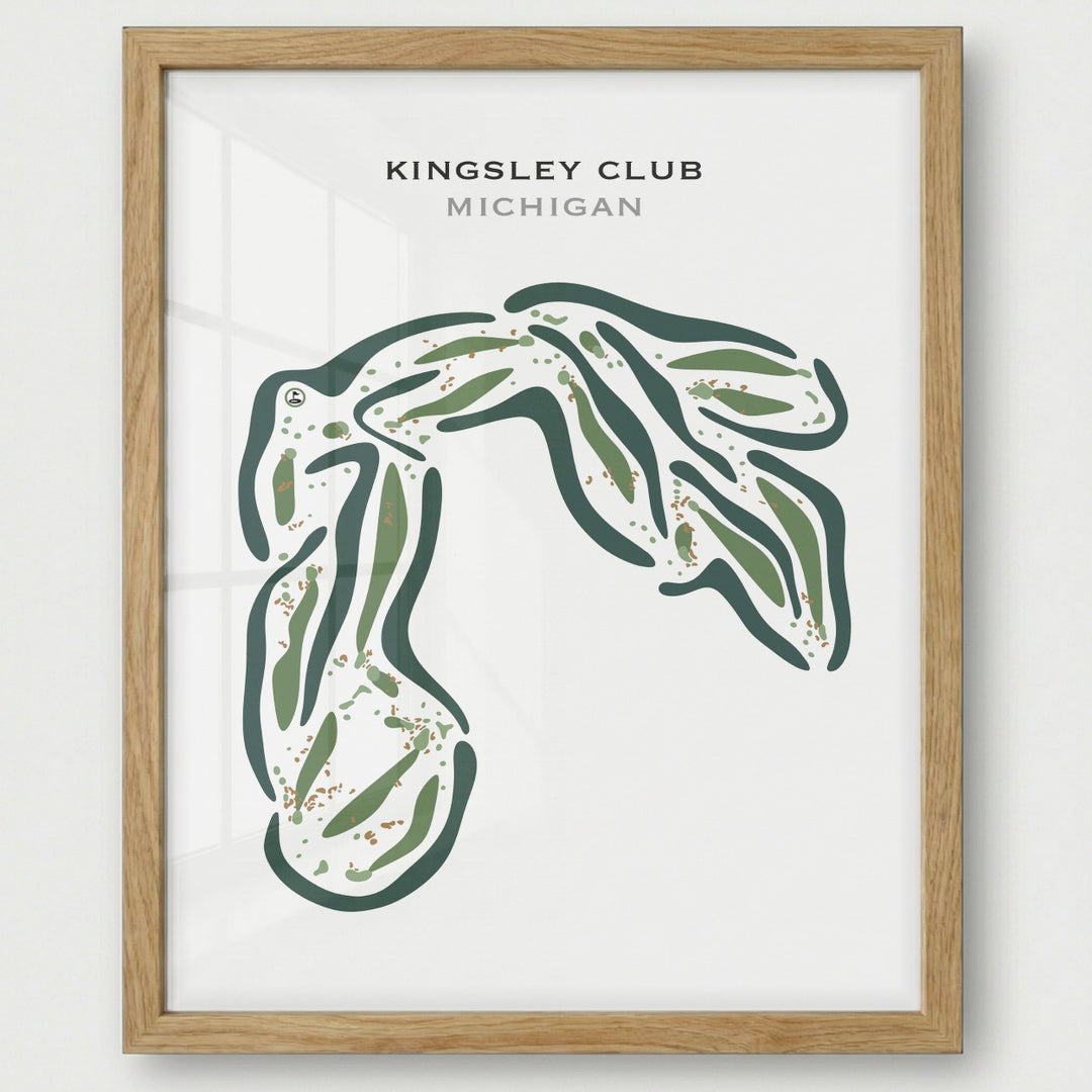 Kingsley Club, Michigan - Printed Golf Courses