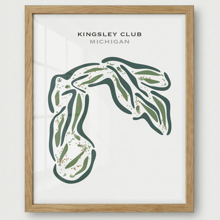 Kingsley Club, Michigan - Printed Golf Courses