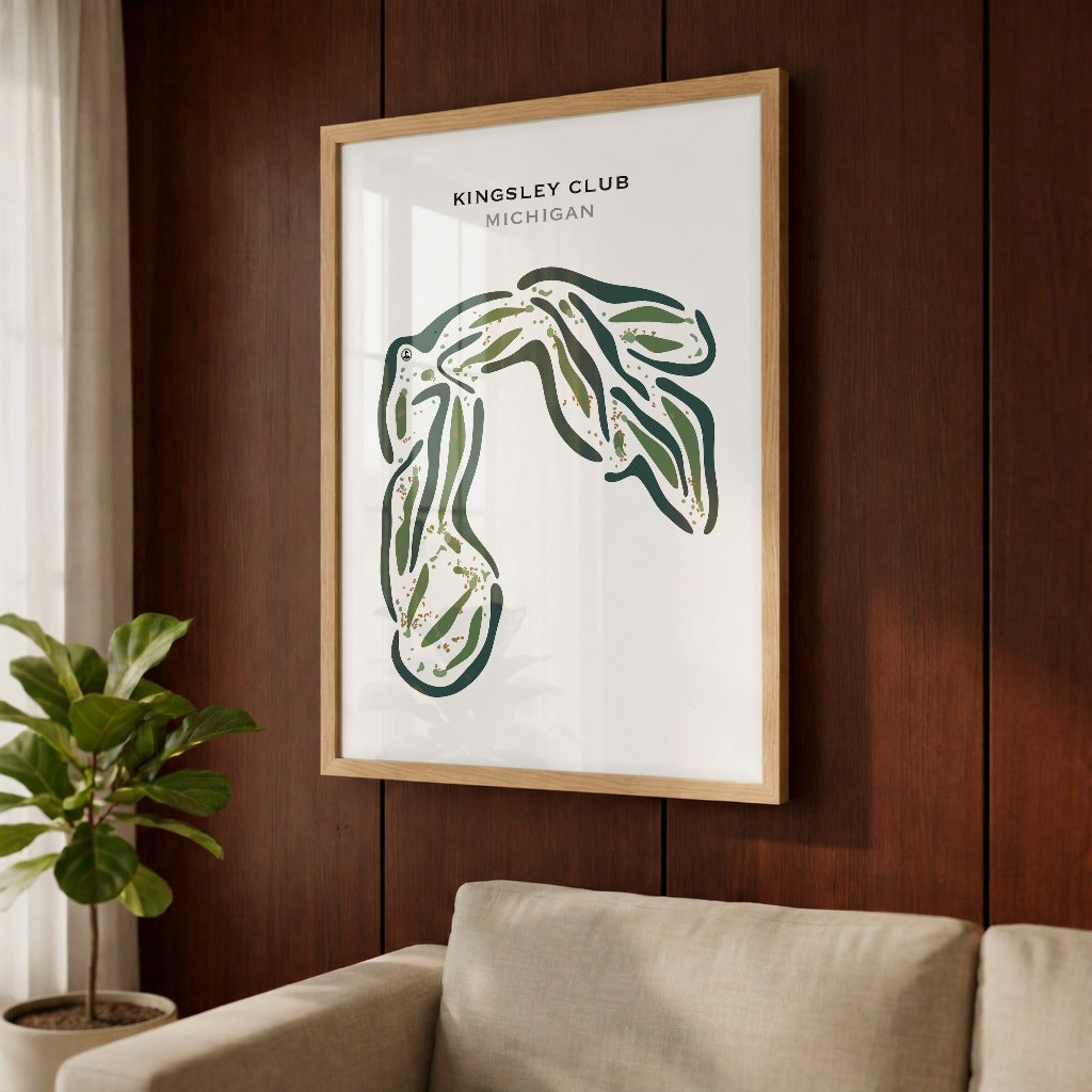 Kingsley Club, Michigan - Printed Golf Courses
