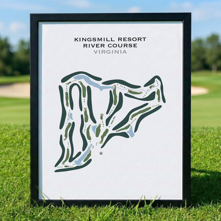 Kingsmill Resort, River Course, Virginia - Printed Golf Course