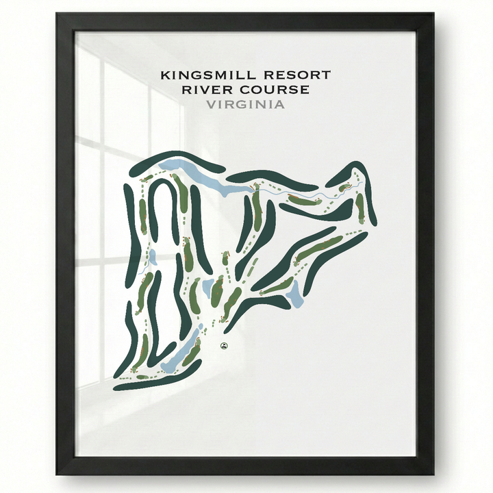 Kingsmill Resort, River Course, Virginia - Printed Golf Course