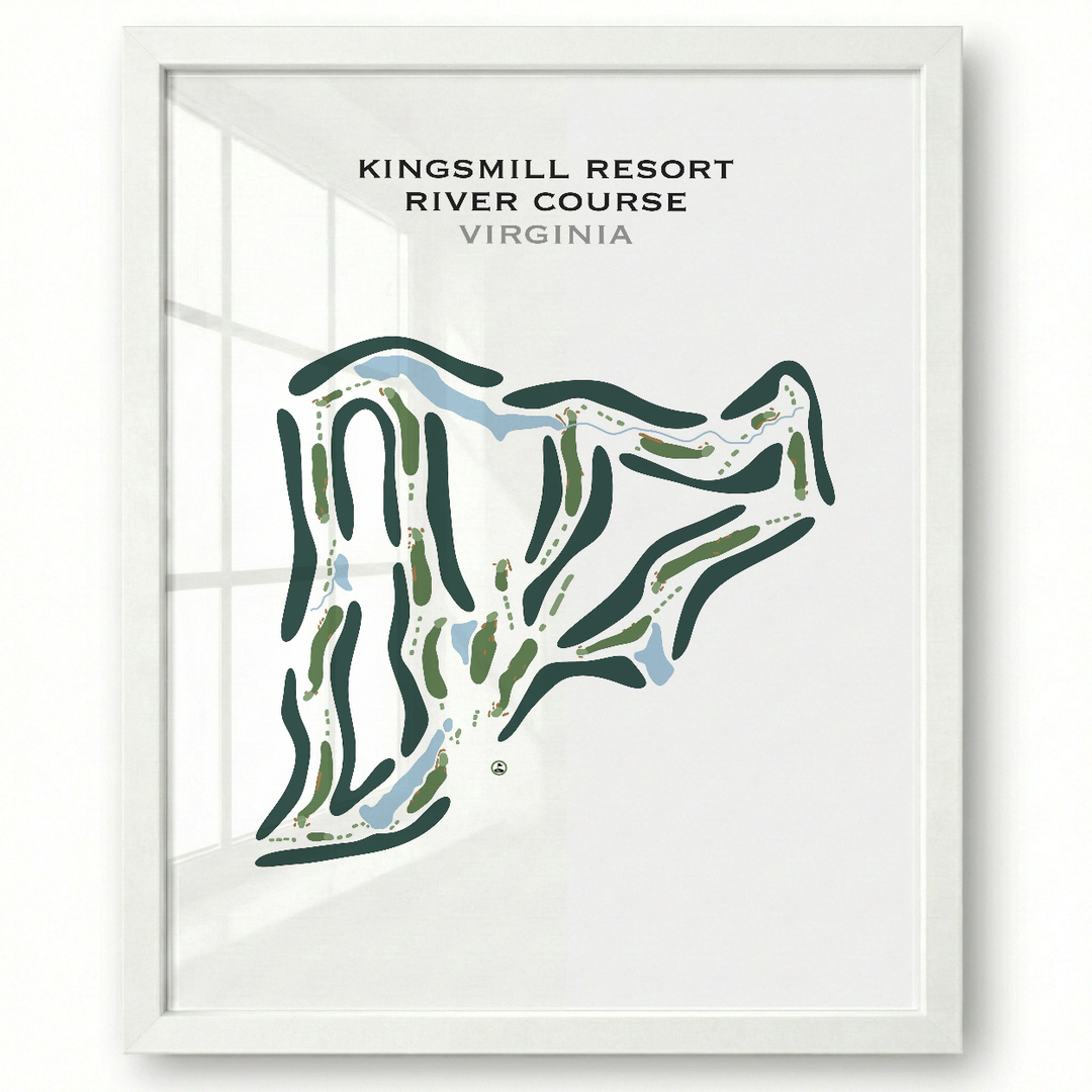 Kingsmill Resort, River Course, Virginia - Printed Golf Course