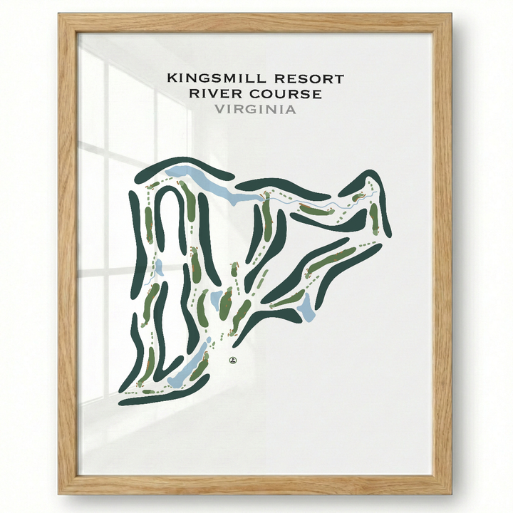 Kingsmill Resort, River Course, Virginia - Printed Golf Course