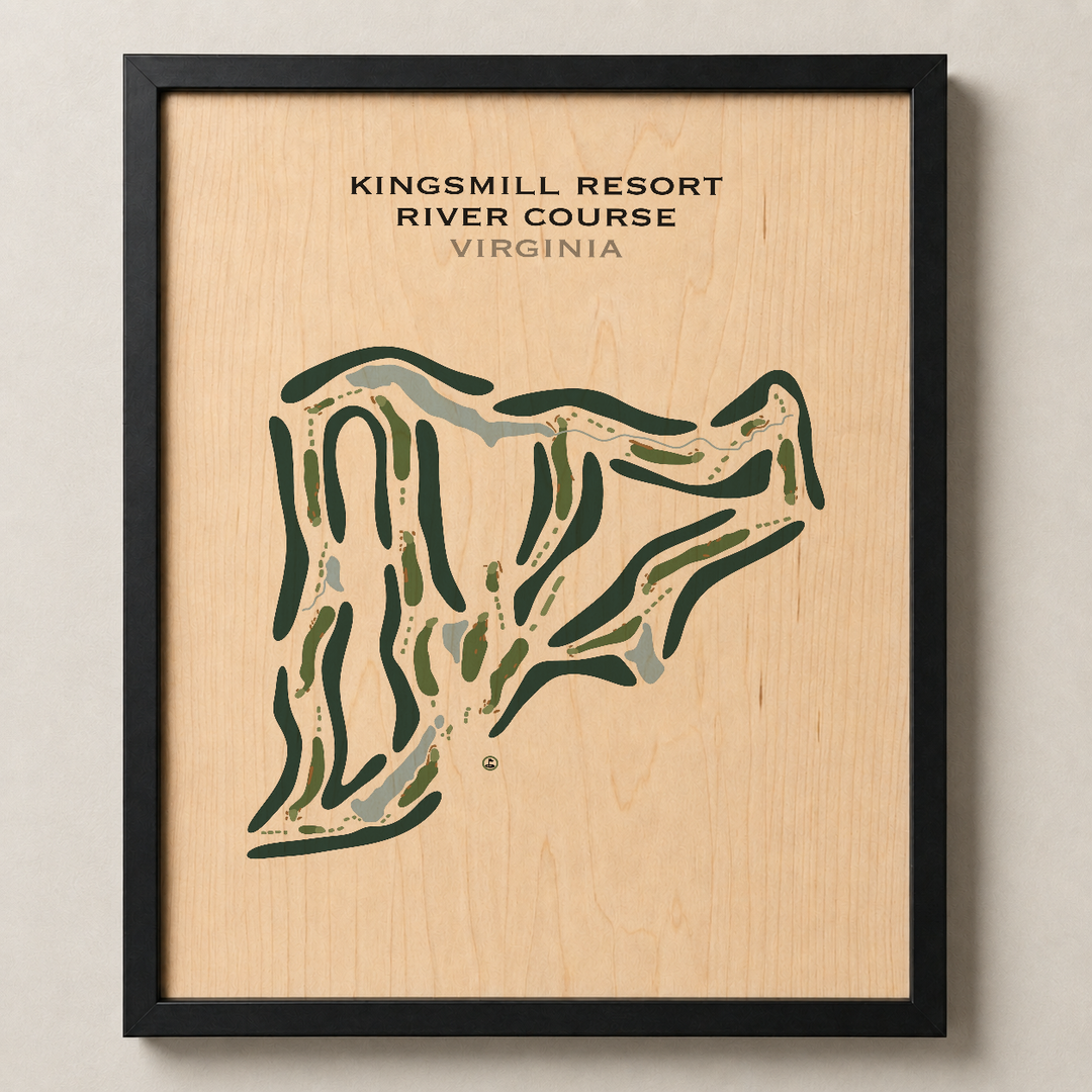 Kingsmill Resort, River Course, Virginia - Printed Golf Course