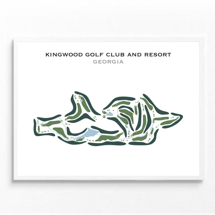 Kingwood Golf Club & Resort, Georgia - Printed Golf Course