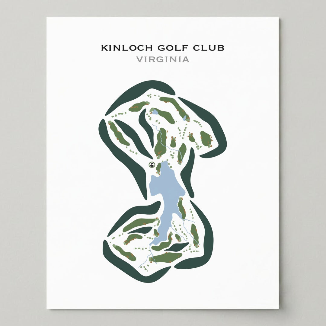 Kinloch Golf Club, Virginia - Printed Golf Courses