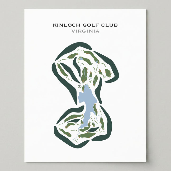 Kinloch Golf Club, Virginia - Printed Golf Courses