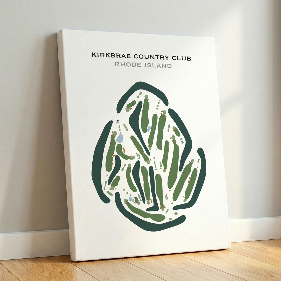 Kirkbrae Country Club, Rhode Island - Printed Golf Course